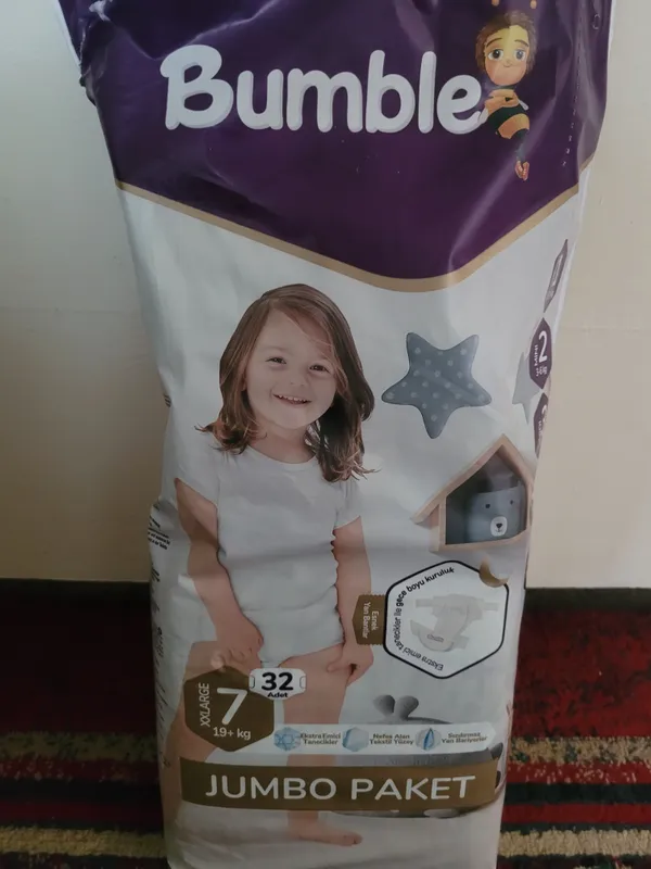 Bamble 7, 32 talik pampers cho'ziluvchan, sifatli