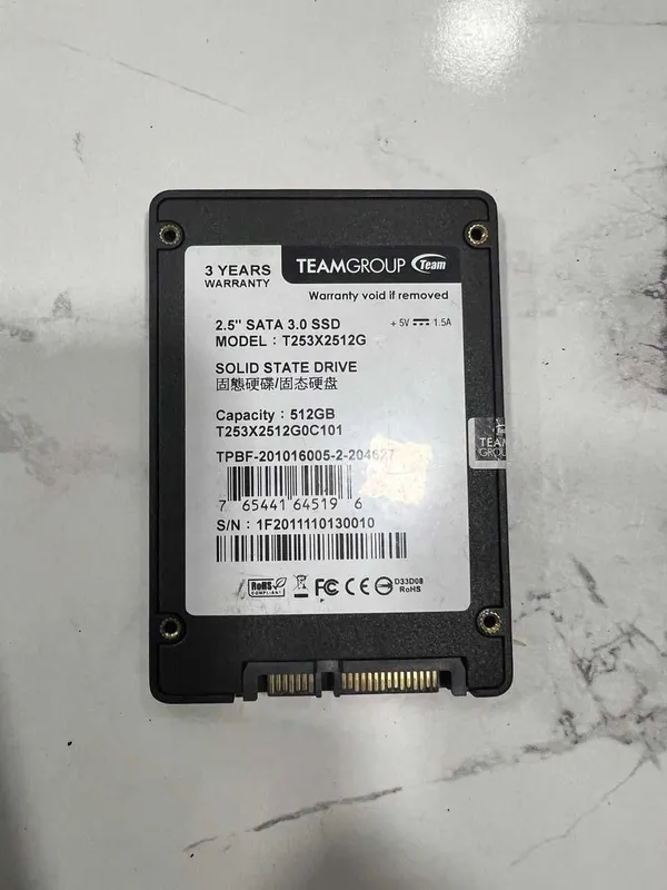 SSD TeamGroup 512GB SATA 3 SSD TeamGroup 512GB SATA 3