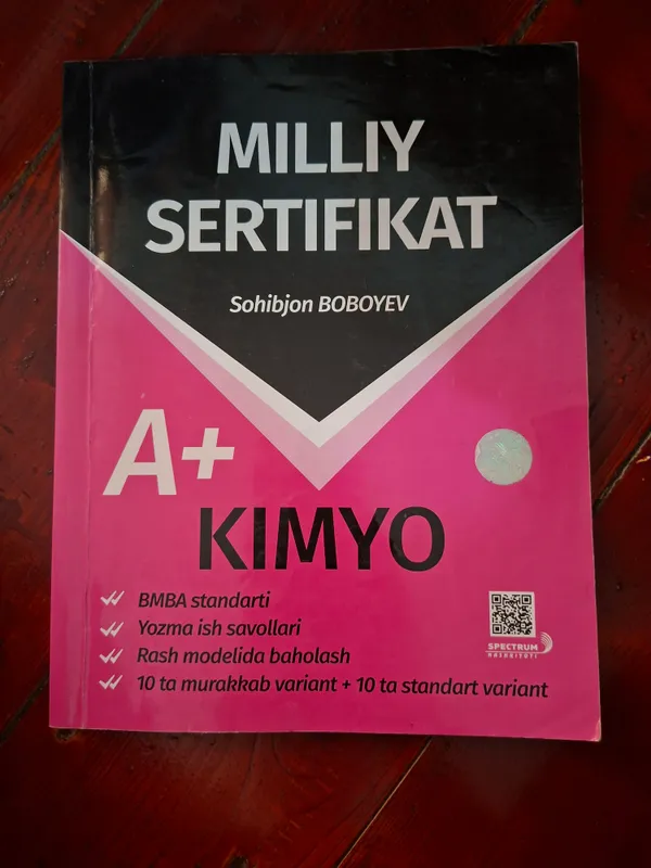Milliy sertifikat A+ Kimyo 1
