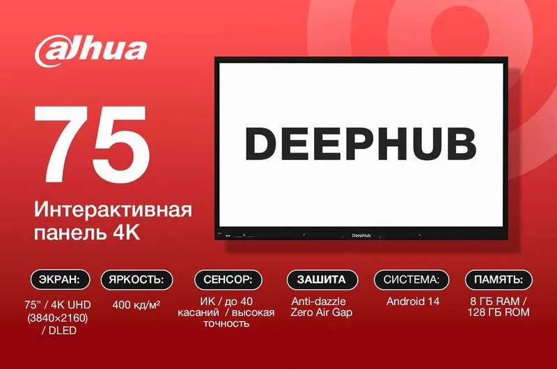 Интерактивная панель 65 75 86 дюймов Dahua-DeepHub — фото 1