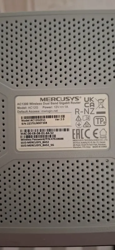 Wi-Fi роутер Mercusys AC12G (AC1300) 3 Wi-Fi роутер Mercusys AC12G (AC1300) 3