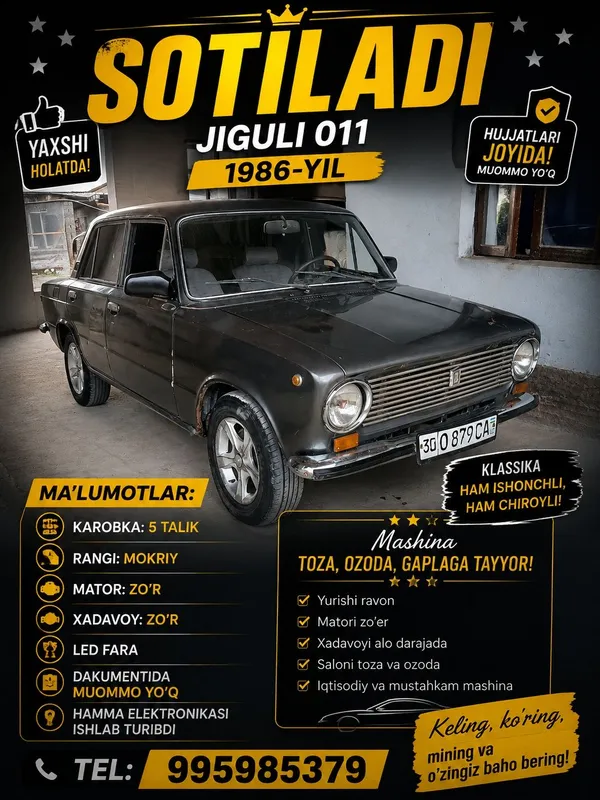 Jiguli 2101 sotiladi 1 Jiguli 2101 sotiladi 1