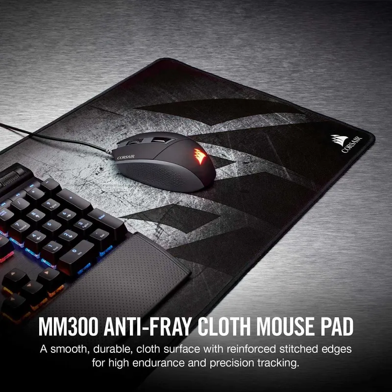 Corsair MM300 Anti-Fray Cloth Gaming Mouse Pad Extended (93*30*0.3 см) — фото 1