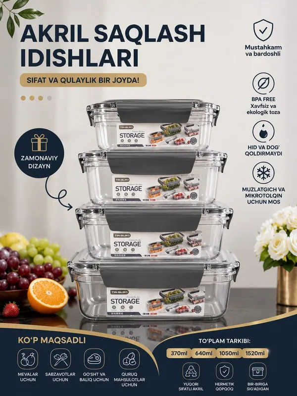 Akril idishlar 2