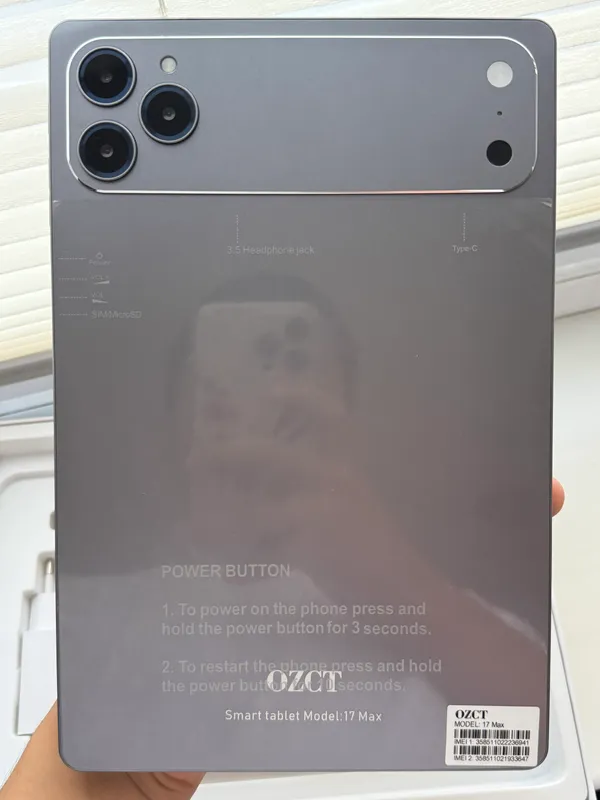 Planshet OZCT Tab 17 Max 16GB/1TB 4 Planshet OZCT Tab 17 Max 16GB/1TB 4