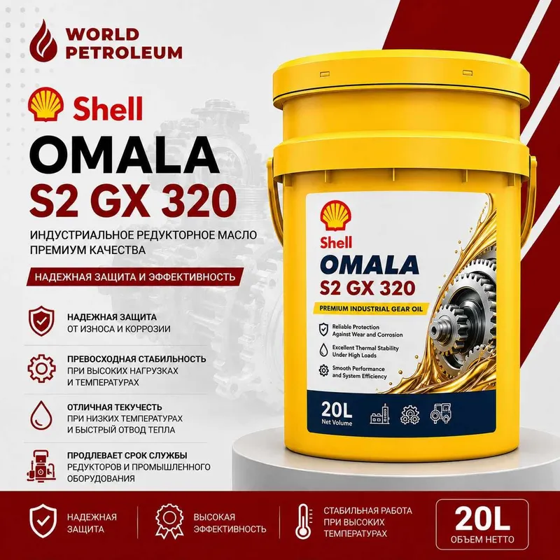 Редукторные масла Shell Omala S2 4 Редукторные масла Shell Omala S2 4