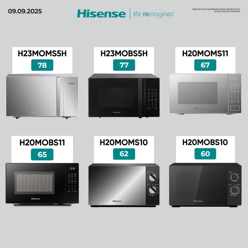 HISENSE Холодилник Хамма размер ранглари бор!!! — фото 5