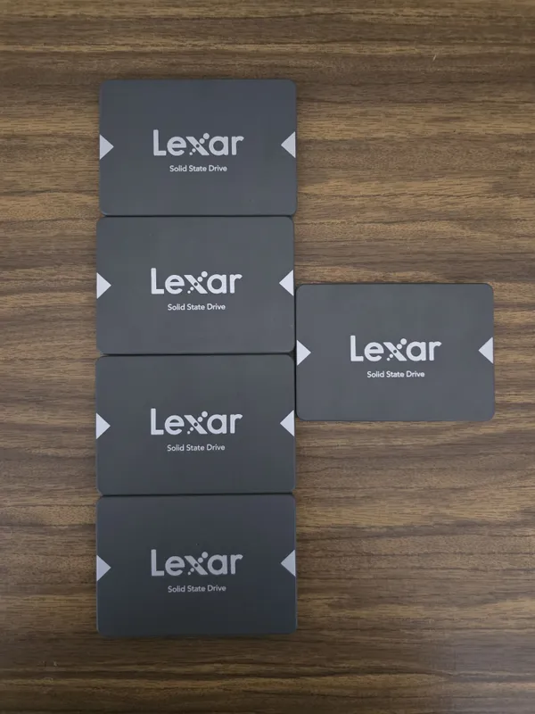 5шт. SSD SATA Lexar 256gb 100%