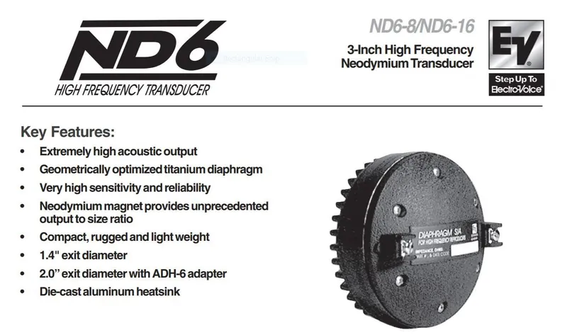 Electro Voice nd6 16
