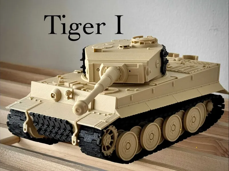 Модель тяжёлого танка Tiger I. Масштаб 1:35