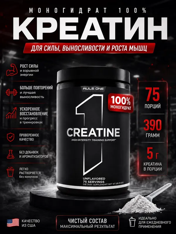 1 Rule Creatine | Креатин моногидрат 390 г 1