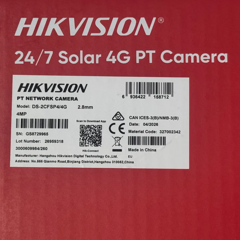 4G камера Hikvision DS-2CFSP4/4G 4