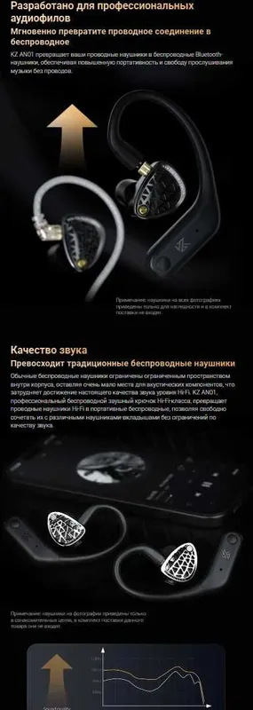 Новый запечатанный модуль Bluetooth 5.4 KZ AN01 Hi-Fi LDAC ANC — фото 1