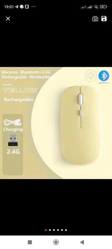 Мышь беспроводная Aliexpress Macaron Rechargeable Wireless Bluetooth — фото 3 Мышь беспроводная Aliexpress Macaron Rechargeable Wireless Bluetooth — фото 3