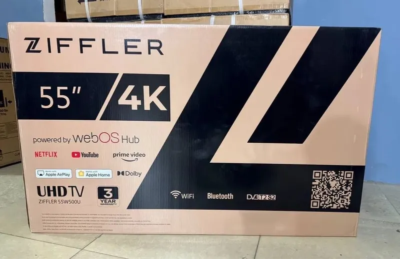 Телевизор Ziffler 55 4K UHD QLED 120hz google tv бесплатна доставка