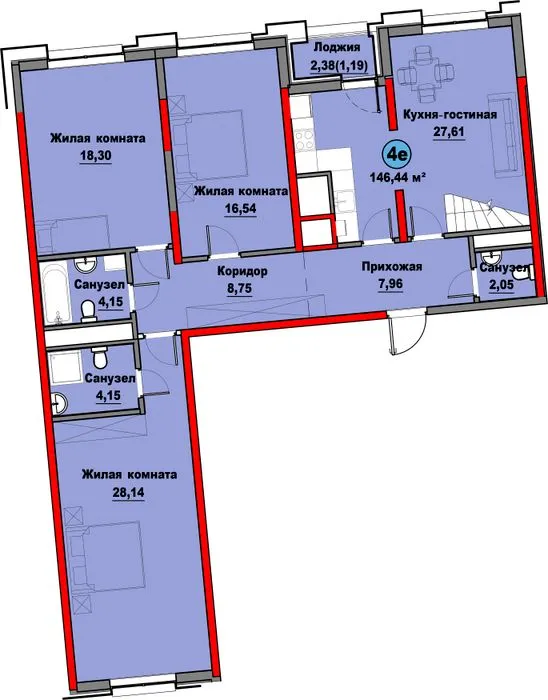 Пентхаус, 137 м², Мирзо Улугбек 2 Пентхаус, 137 м², Мирзо Улугбек 2