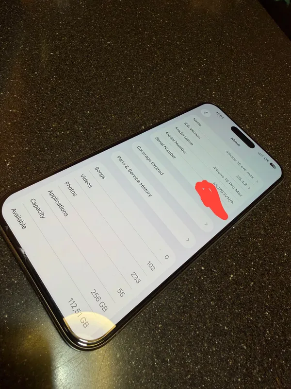 Iphone 15 pro max, коробка и документы есть, не вскрыт 1