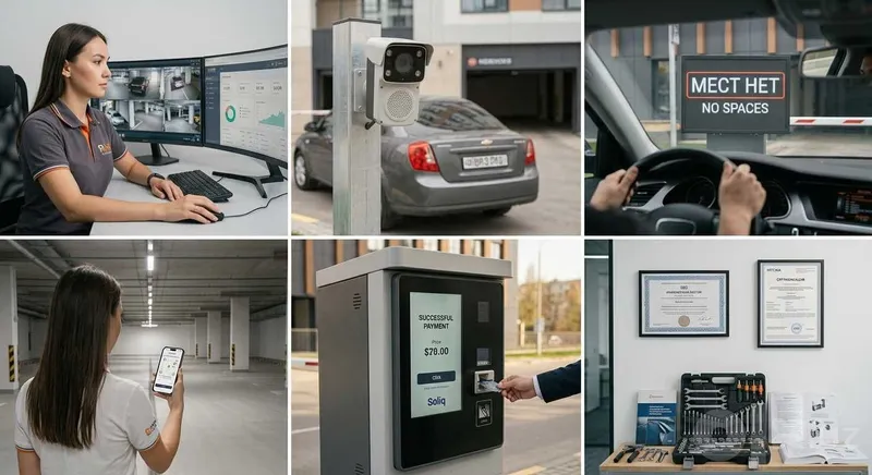 Автоматизация парковки под ключ. Распознавание номеров QR оплата Soliq 6 Автоматизация парковки под ключ. Распознавание номеров QR оплата Soliq 6
