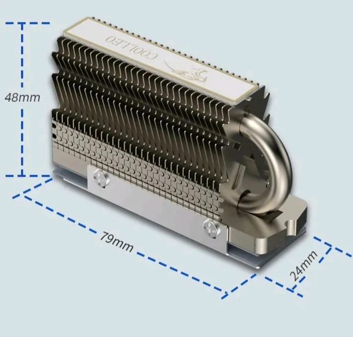 NVME disklar uchun radiator, kuler 3 NVME disklar uchun radiator, kuler 3