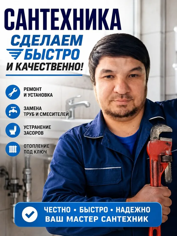 Santexnika ishlarini tez va sifatli qilib beramiz Santexnika ishlarini tez va sifatli qilib beramiz