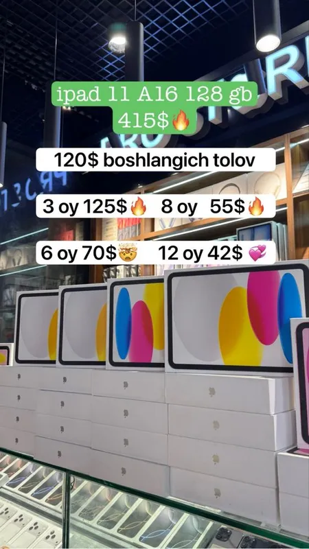 Ipad a16 yengi , bolib tolashgayam bor 2 Ipad a16 yengi , bolib tolashgayam bor 2