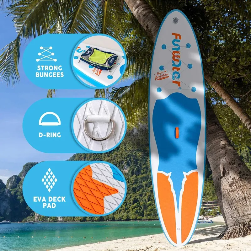 Сапборд SUP board 335 × 83 см | Самый широкий | Новый! Полный комплект — фото 4