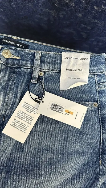 Джинсовая юбка Calvin Klein.size-29. — фото 4