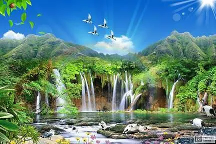 Фотообои Природа Лес на стену / Devor учун сифатли ландшафт фотообой — фото 4