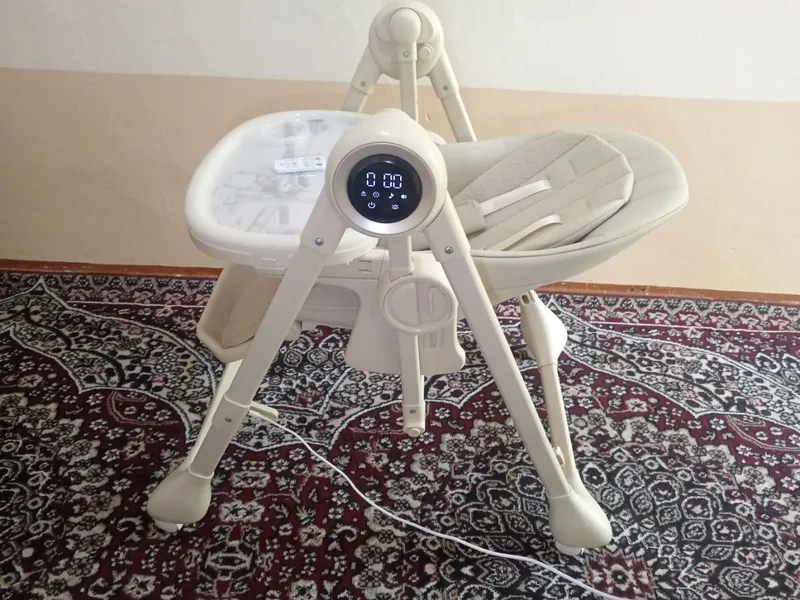 Kidilo 2v1 elektr tebratgich va ovqatlanish stuli. — фото 5