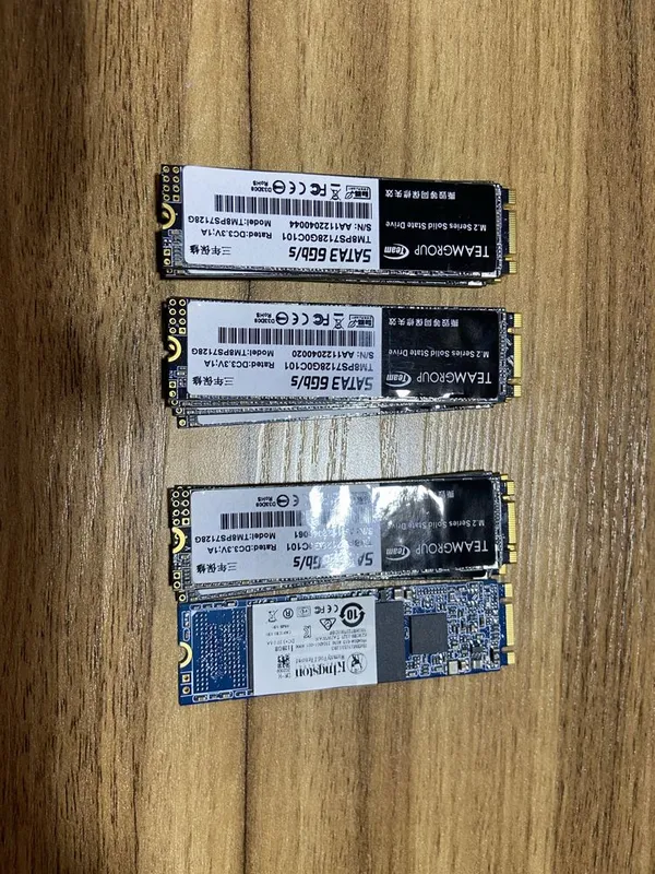 SSD M.2 SATA 128GB TeamGroup/Kingston - 13 шт