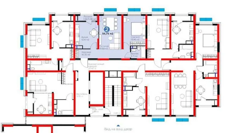 1-комнатная квартира, 37 м2, Мирзо-Улугбек 7