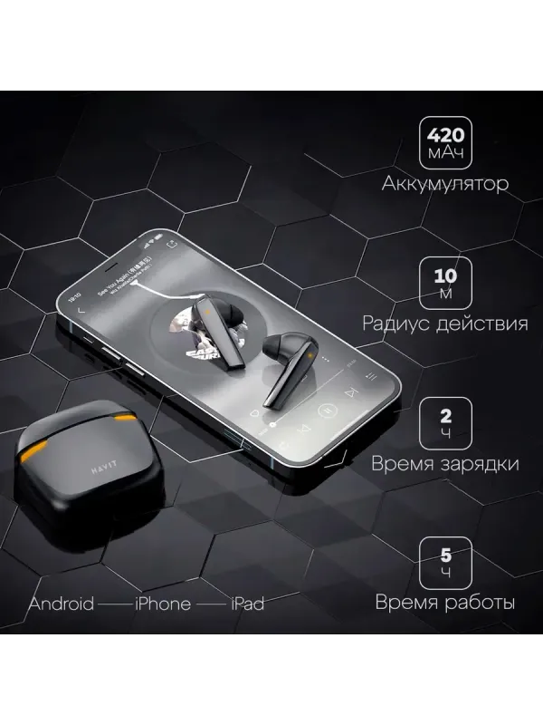 Беспроводные наушники HAVIT TWS Earbuds TW929 Pro 4 Беспроводные наушники HAVIT TWS Earbuds TW929 Pro 4