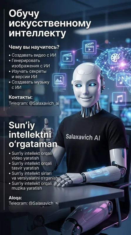 Обучу искусственному интеллект| Sun’iy intellektni o‘rgataman