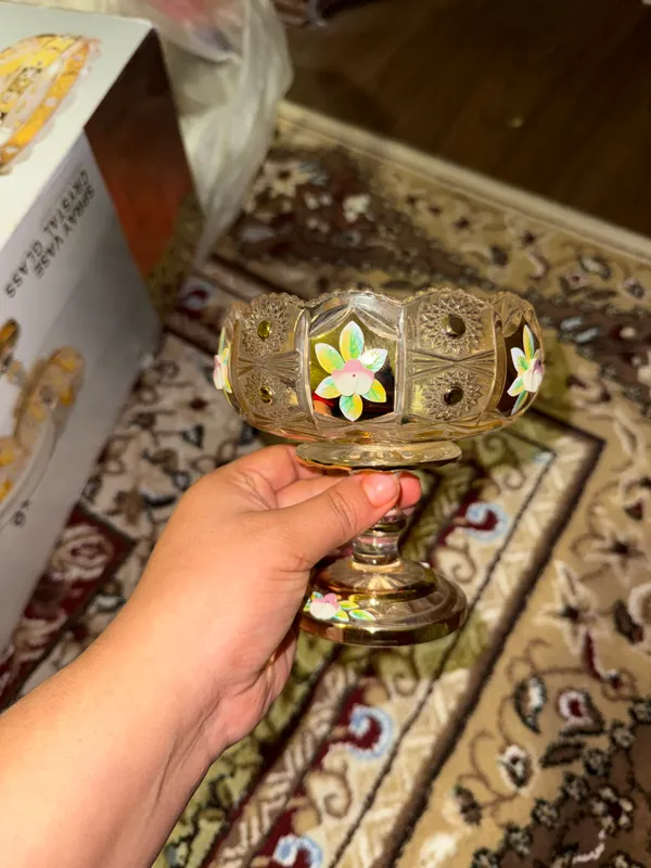 SPRAY VASE CRYSTAL GLASS 2