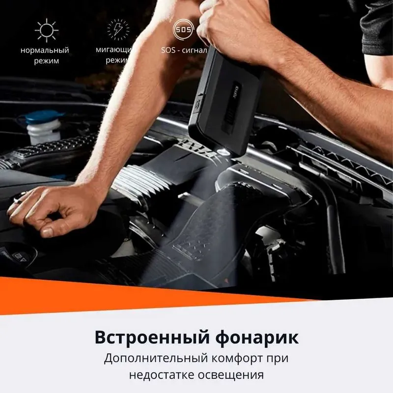 Пуско-зарядное устройство Mi 70mai Jump Starter MAX PS06, Power Bank 6 Пуско-зарядное устройство Mi 70mai Jump Starter MAX PS06, Power Bank 6