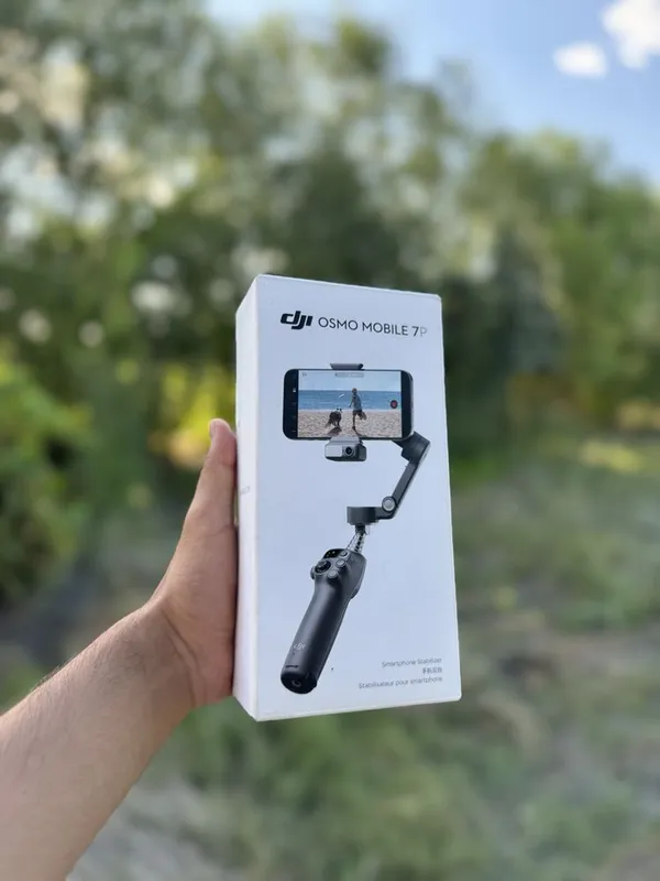 Dji Osmo Mobile 7p stabilizator lidar kamerasi bilan yangi