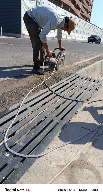 Beton kesish . Transhiya kavlash kabel tashlash 4