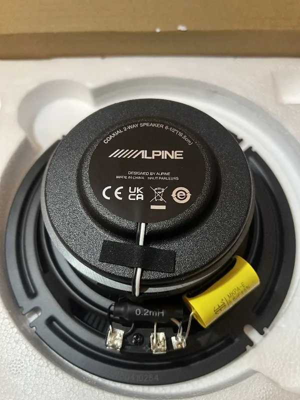 Alpine BRV-S65 6-1/2-дюймовые двухполосные коаксиальные динамики Mid — фото 2