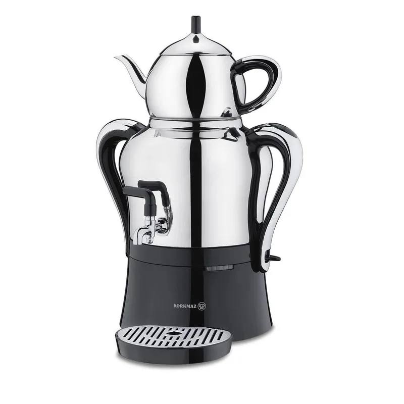Электрический самовар Korkmaz Çaykolik 2 Inox/Chrome (A842) Электрический самовар Korkmaz Çaykolik 2 Inox/Chrome (A842)