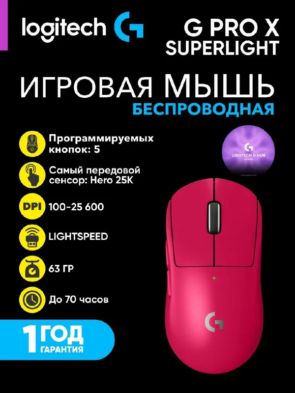Игровая мышь Logitech G PRO X SUPERLIGHT
