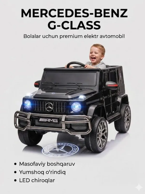 Bolalar elektromobil Mercedes G-class Gelandewagen — фото 7
