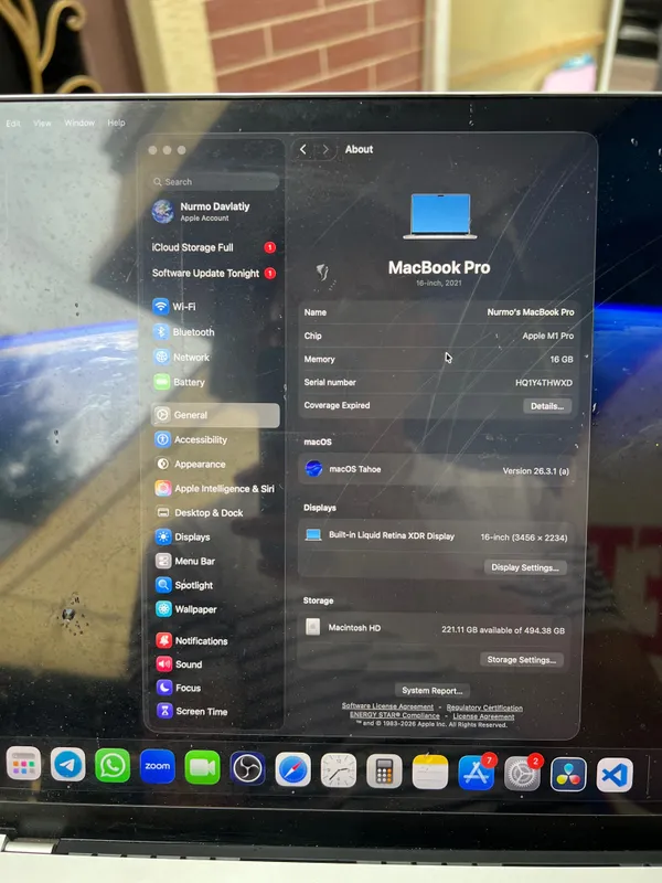 Apple Macbook Pro M1 Pro, 16 inch, 16/512GB, silver 3 Apple Macbook Pro M1 Pro, 16 inch, 16/512GB, silver 3