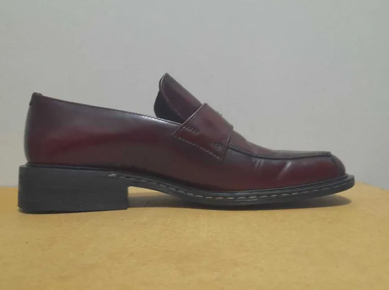 MO.S burgundy loafers / 43 / Made in Italy / Итальянские туфли лоферы — фото 2