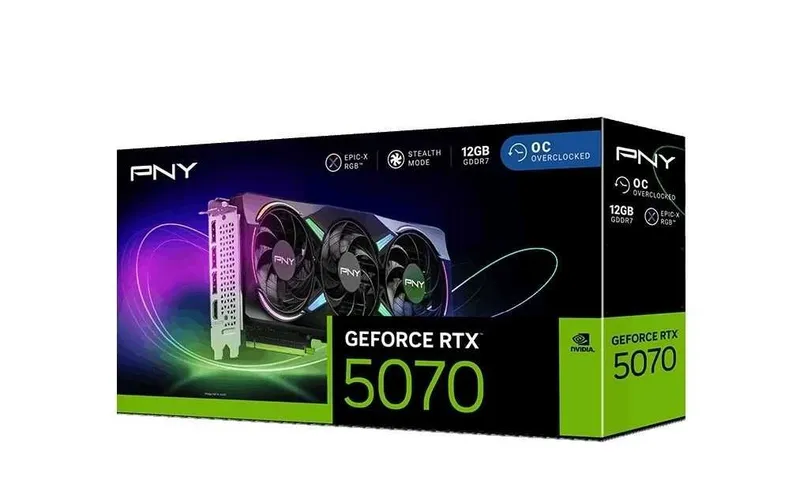 - Видеокарта PNY RTX 5070 XLR8 RGB OC 12GB (VCG507012TFXXPB1-O) 4 - Видеокарта PNY RTX 5070 XLR8 RGB OC 12GB (VCG507012TFXXPB1-O) 4