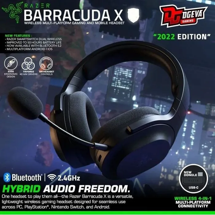 Razer barracuda x 2022 Наушники Беспроводные 3 Razer barracuda x 2022 Наушники Беспроводные 3