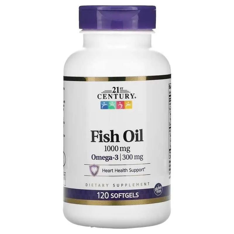 21st Century Рыбий жир 21st Century Fish Oil Omega-3 Omega 3 омега 3 — фото 2