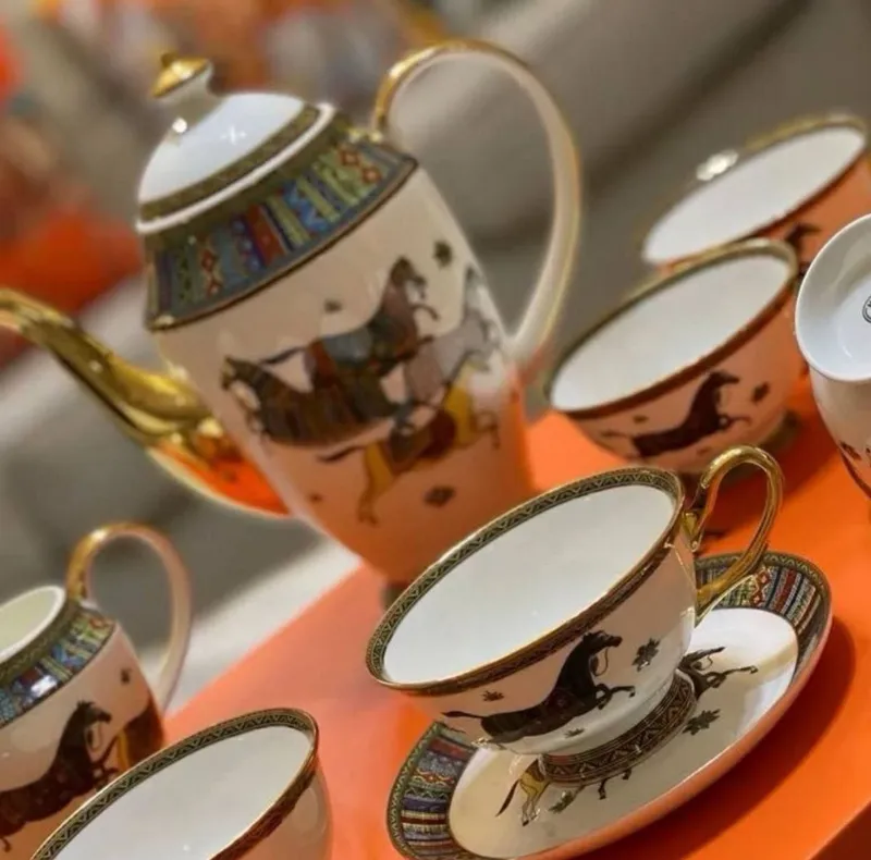 Чайный сервиз Hermes 15 предметов 3 Чайный сервиз Hermes 15 предметов 3