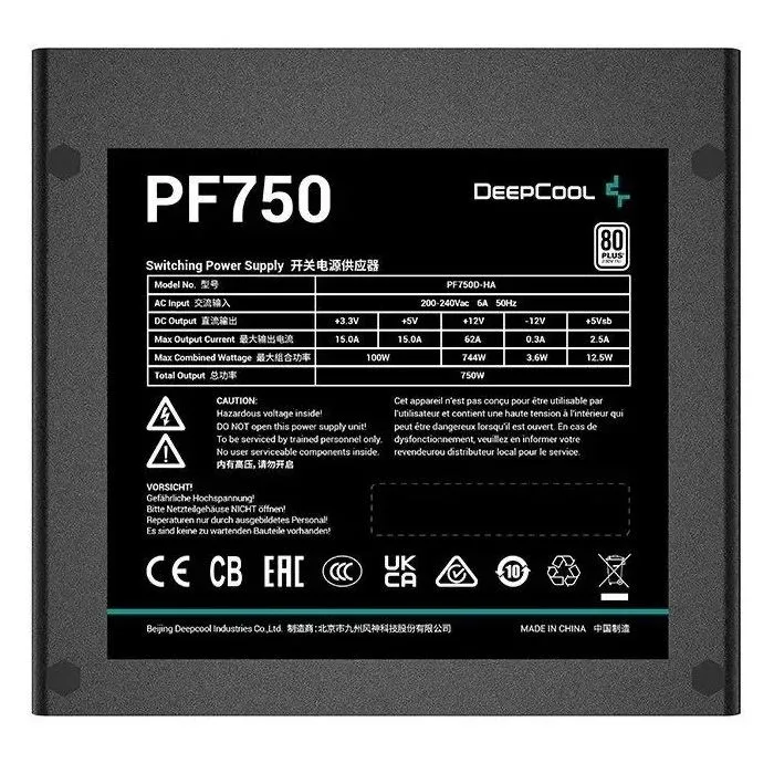 Блок питания Deep Cool PF750 3 Блок питания Deep Cool PF750 3