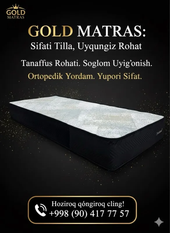 Siz xoxlagan turdagi matraslar. Artaped, antamik, bezprujinniy sifatli — фото 5