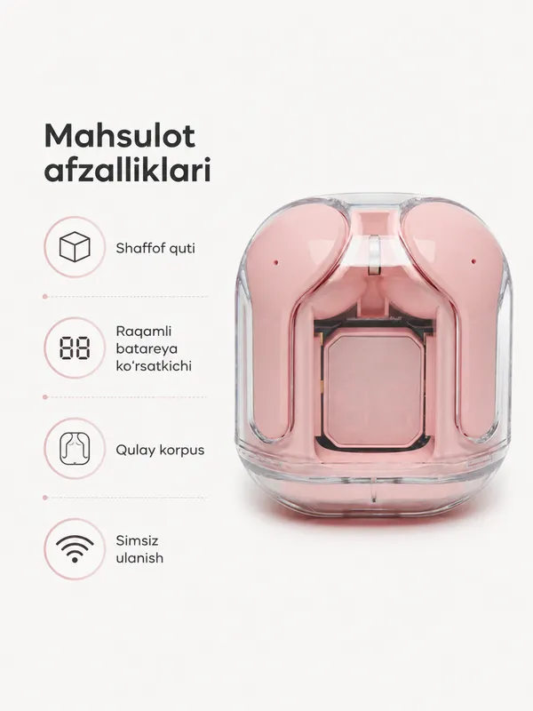 Беспроводные наушники AIR 31 с цифровым дисплеем 6